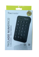 Teclado Numerico Para Notebook Tecmaster Usb Mac/windows - Negro